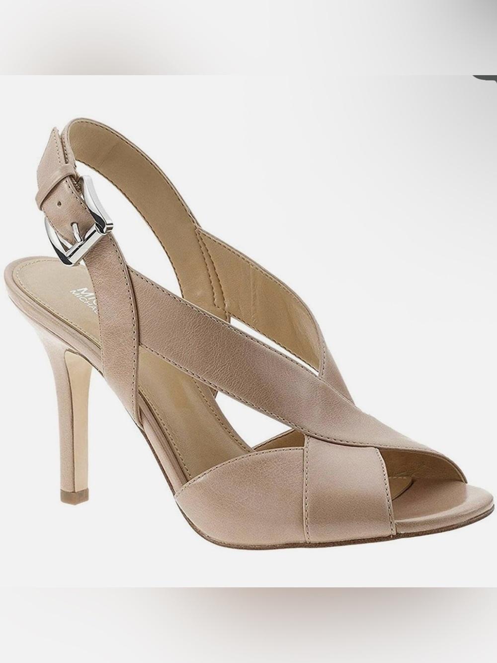 NWOB MICHAEL Michael Michael Kors Woman's Becky Sandals Oyster Size 9.5 M